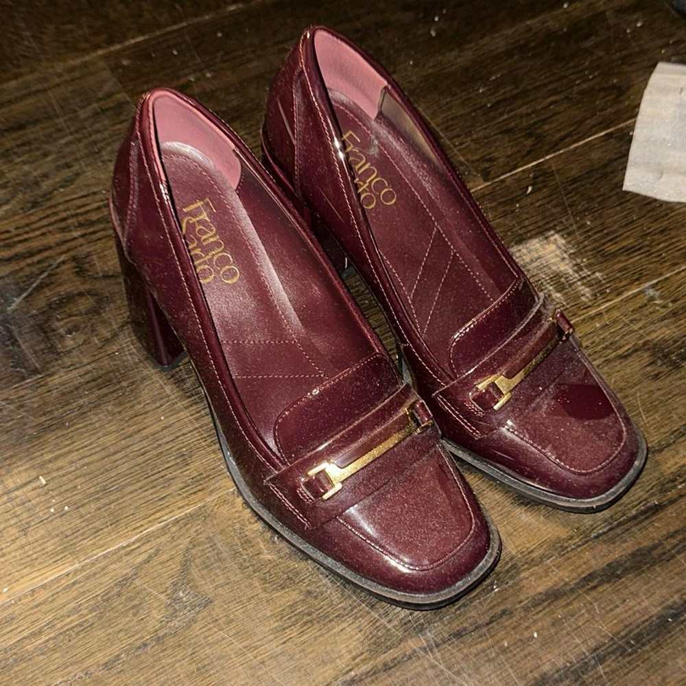 Franco Sarto Women's Burgundy Heels